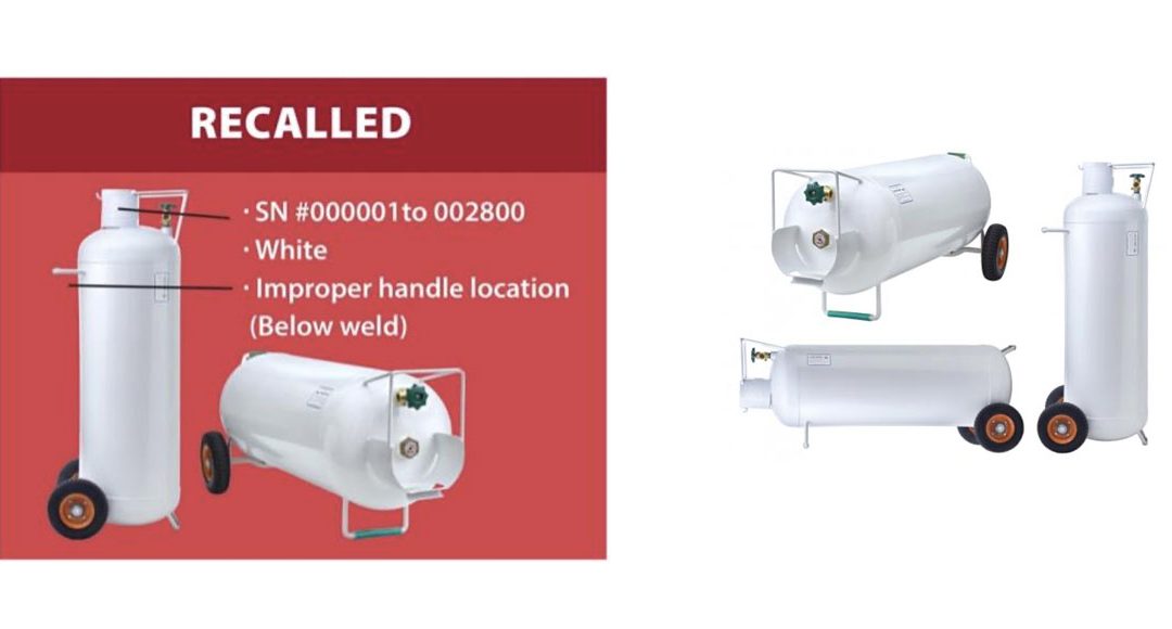 Flame King Recalls Hog 100-Pound Propane Cylinders Due to Fire Hazard