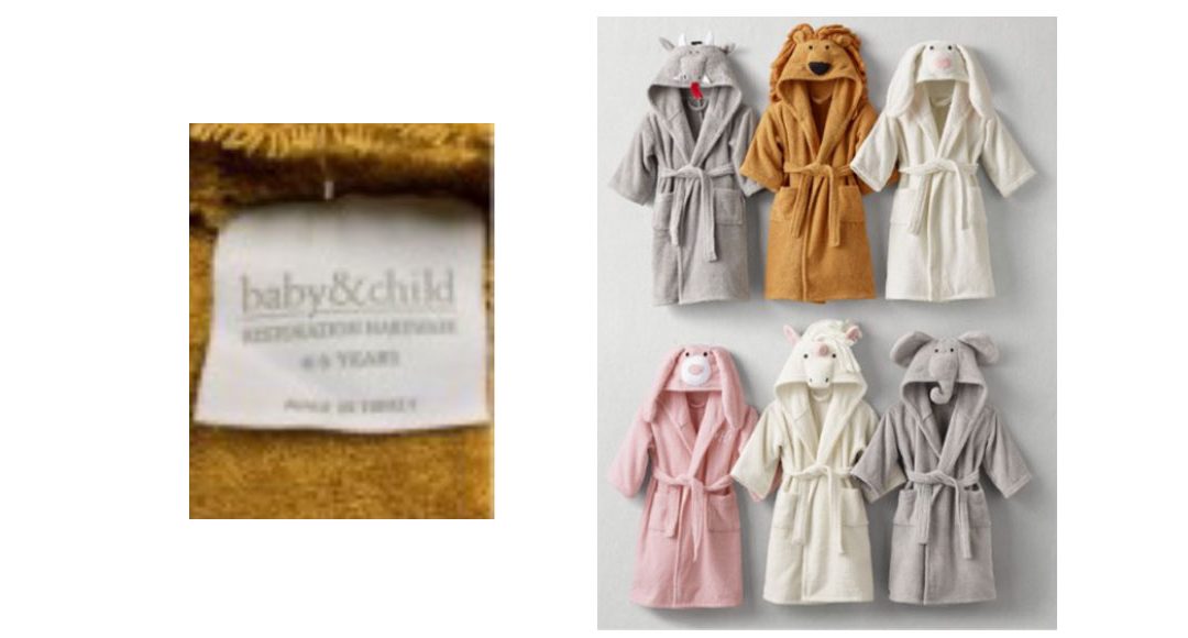 RH Recalls Children’s Bath Wraps Due to Violation of Federal Flammability Standard